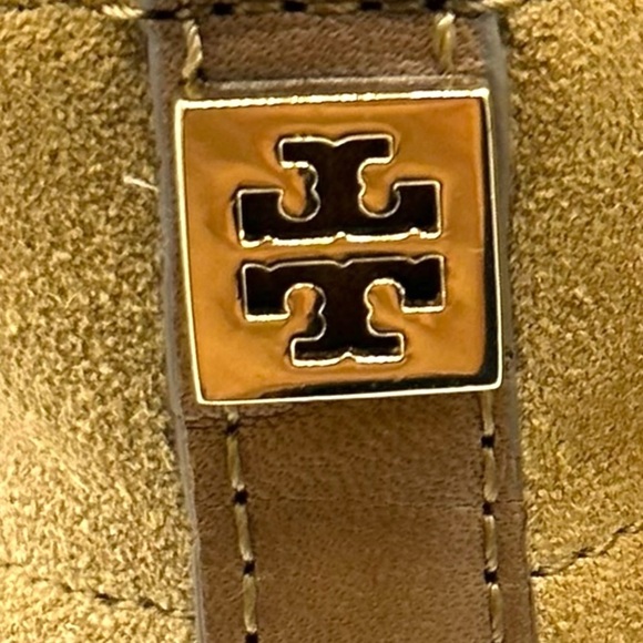 Tory Burch Brown suede Wedge Booties. - Picture 6 of 8